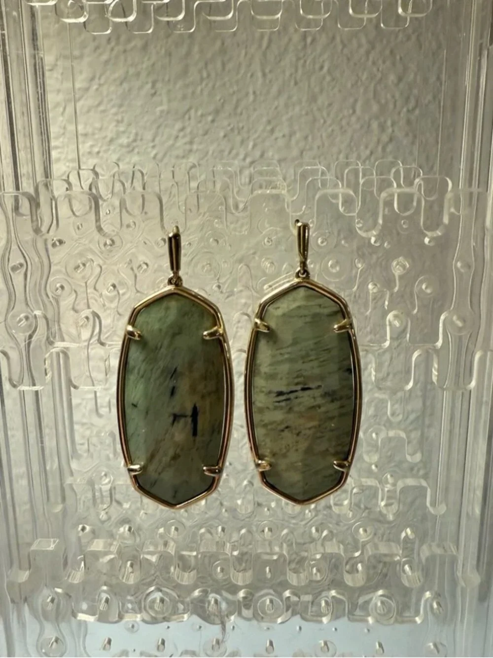 Kendra Scott Elle Gold Drop Earrings | Bronze Veined Turquoise Magnesite